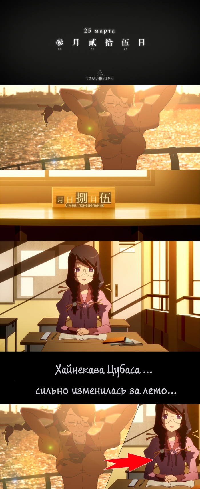 It's only been three months... - Hanekawa tsubasa, Anime, Monogatari series, Longpost