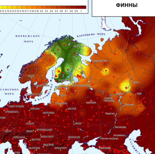 Gene pool of the peoples of North-Eastern Europe. - Genetics, People, Finns, Karelians, Latvians, Estonians, Lithuanians, Komi, Longpost