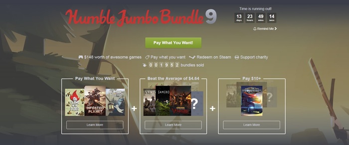 Humble Jumbo Bundle 9 Humble Bundle, Steam,  , ,  Steam