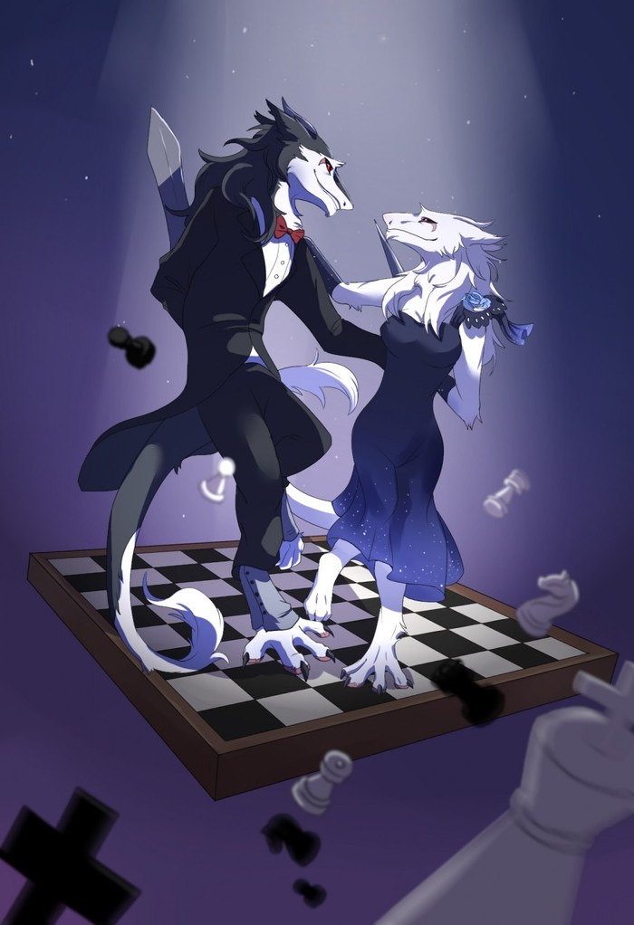 rivals - Furry, Art, , Sergal