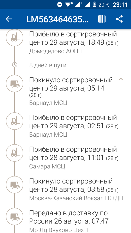 От Самары до Барнаула за 16 часов или снова о Почте России - Моё, Почта России, Нас не догонят, Скорость, Заблудились, Длиннопост