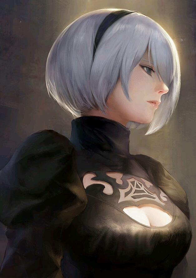 Nier: Automata - NIER Automata, Yorha unit No 2 type B, Anime art, Art, Not anime