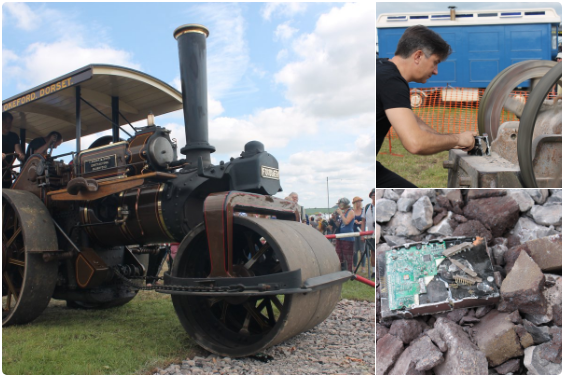 Terry Pratchett's unfinished novels destroyed by vintage steamroller - Terry Pratchett, Unfinished, Ice rink