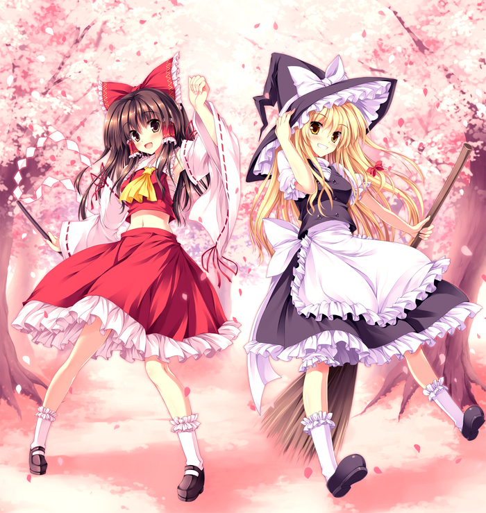 Reimu and Marisa