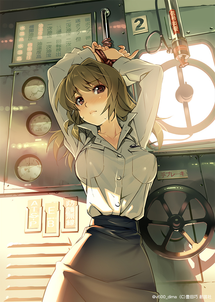 Train Lady - Anime art, Anime, Rail Wars!