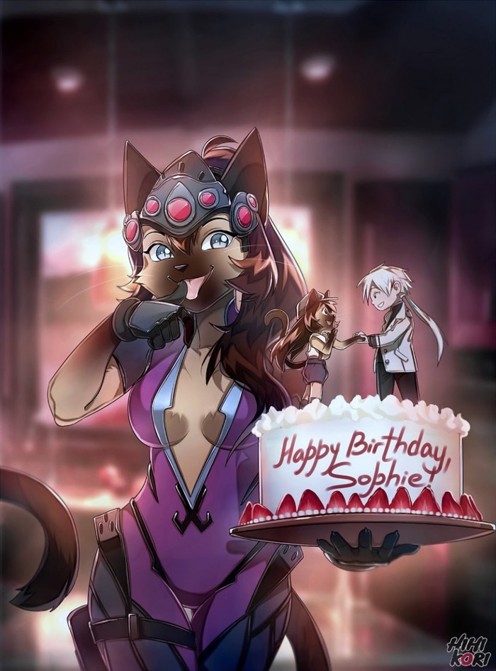 pussy cake - Furry, Art, Cake, cat, Hihikori