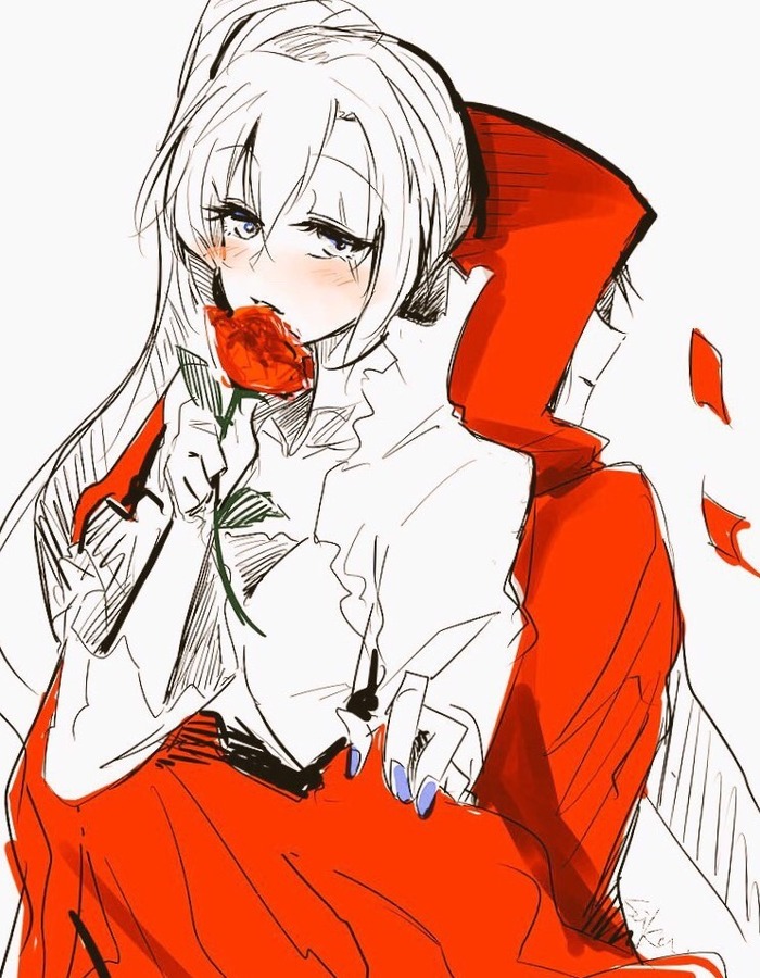 White Rose. - RWBY, Weiss schnee, Ruby rose, Yuri, Anime, Not anime