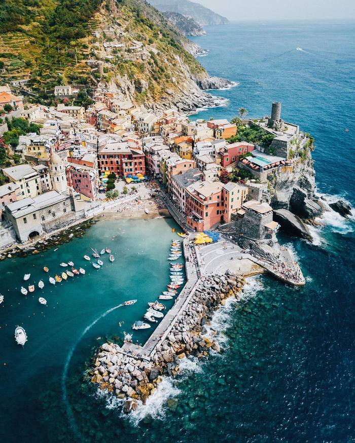 Cinque Terre, Italy - The photo, Italy, , Quadcopter, Drone, View from above