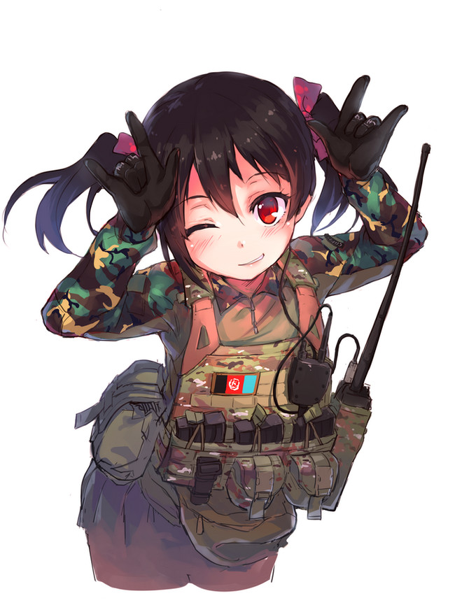 Military Nico. Anime Art, , , Anime Military, Love live! School Idol Project, Yazawa nico