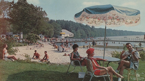 Как изменились места с винтажных американских открыток 50-х годов Арт, Гифка, История, США, Длиннопост