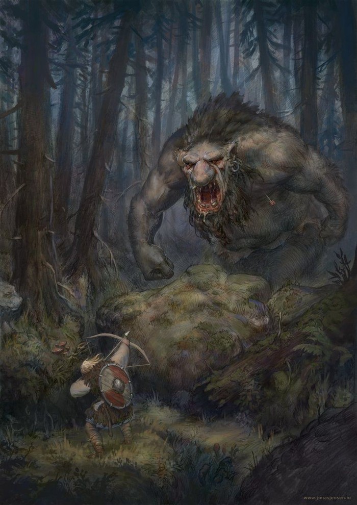That feeling when they don't let you poop calmly - Art, Images, Troll, Forest, Personal space