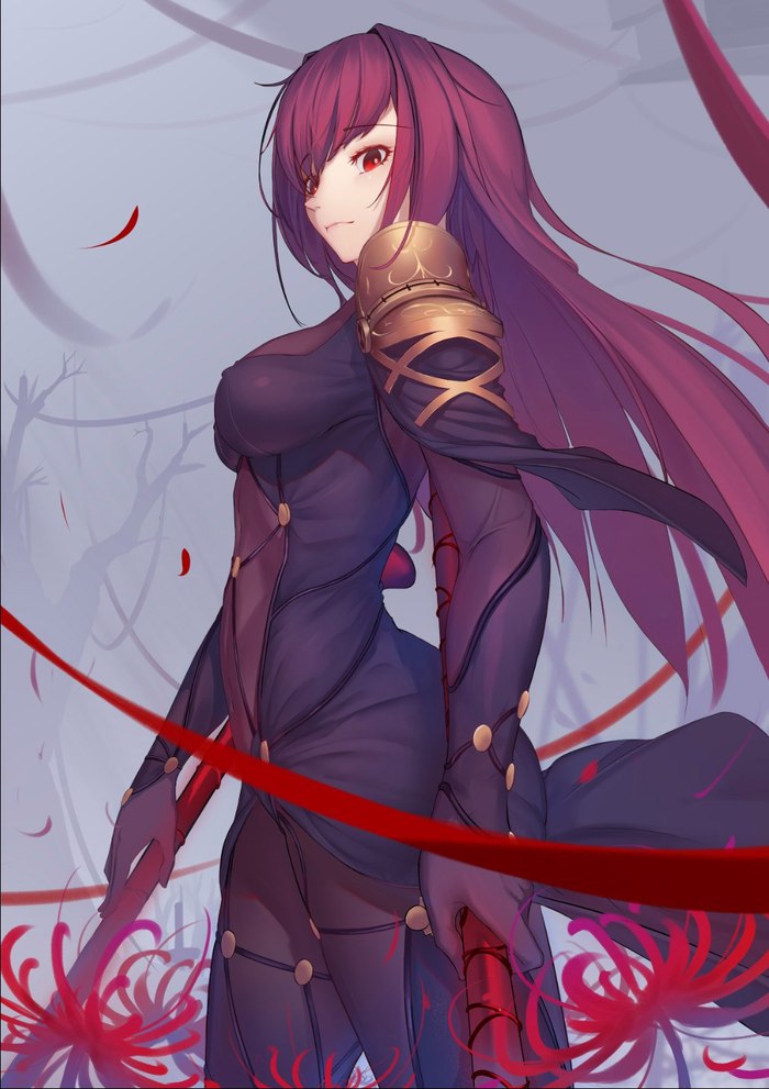 Scathach - Fate, Fate grand order, Anime art, Anime, Lancer, Scathach