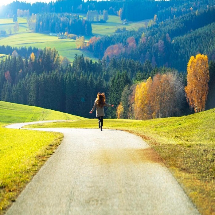 Morning walk - Mood, Landscape, Morning, Nature, beauty, Girls, The photo