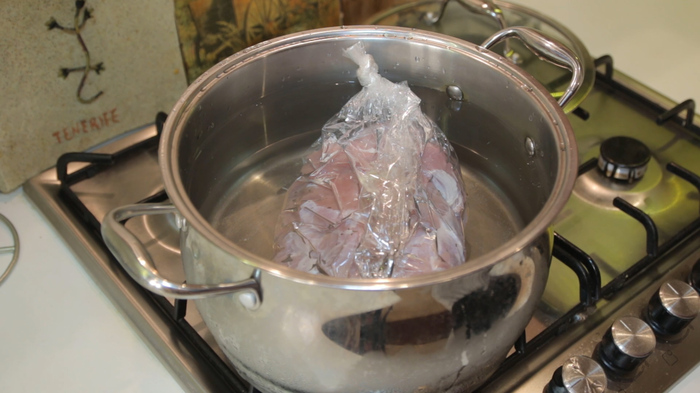 Буженина, приготовленная в собственном соку Еда, Рецепт, Буженина, Свинина, Видео, Длиннопост