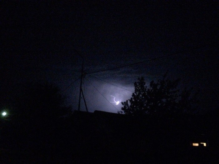 Lightning. - My, Lightning, Thunderstorm, The photo, Sky, Longpost