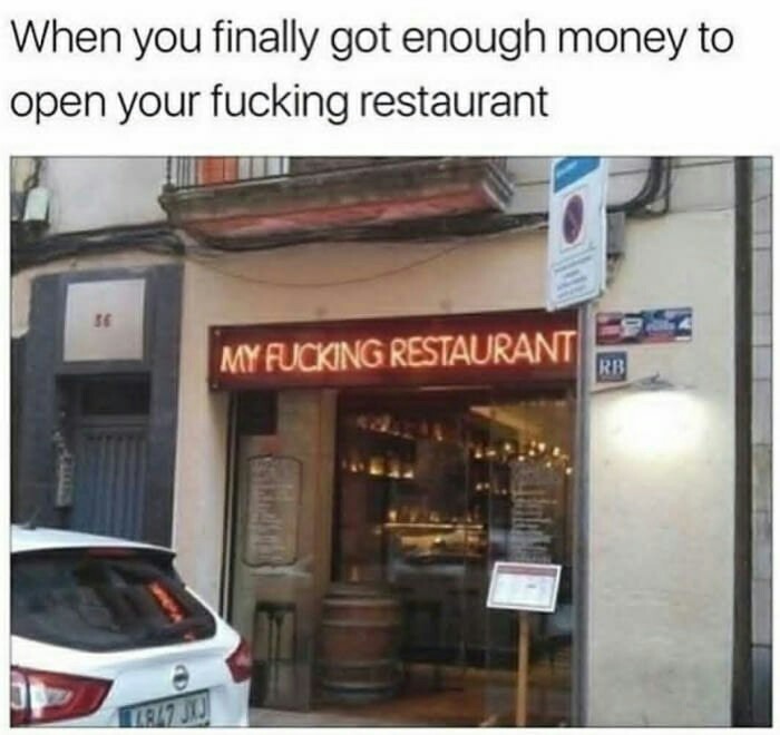 My fucking restaurant - 9GAG, A restaurant