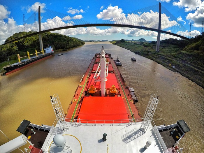 Panama canal - My, Work, Work at sea, Video, Longpost, Panama canal