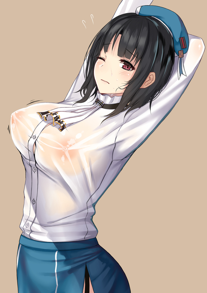 Anime Art - NSFW, Anime art, Anime, Kantai collection, Takao, Boobs