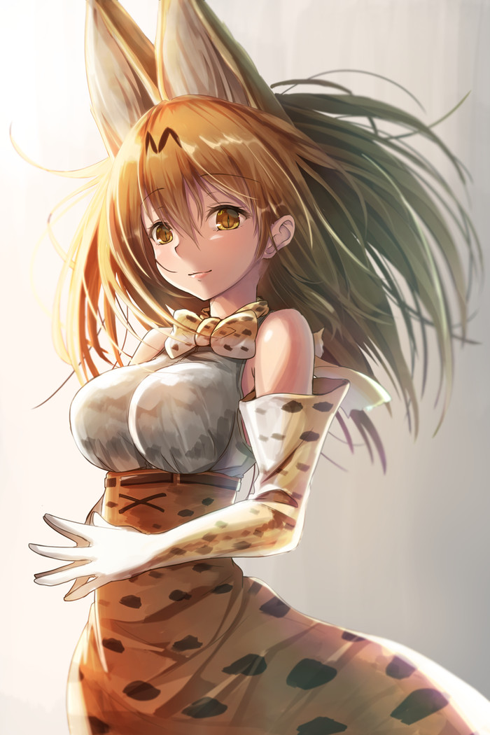 Anime Art , Anime Art, Kemono Friends, Serval