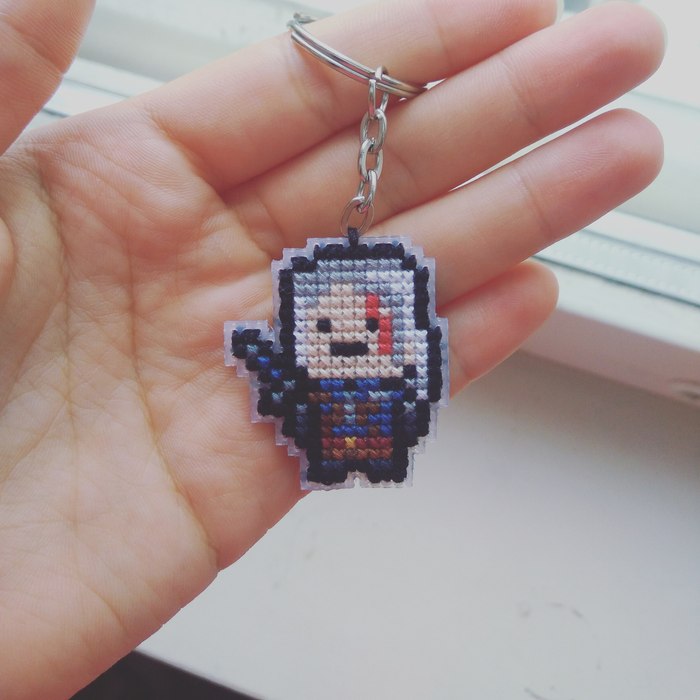 Mini Geralt of Rivia :3 - My, Handmade, Keychain, Witcher, The Witcher 3: Wild Hunt, Geralt of Rivia