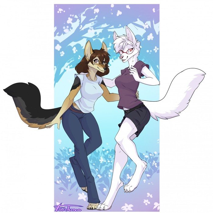 Girlfriends - Furry, Art, Anthro, Fortuna