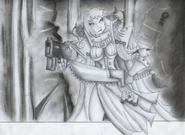 Sisters of battle - Adepta Sororitas, Warhammer 40k, Art, Wh Art, Longpost