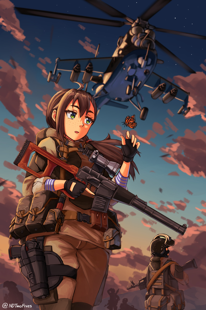 Anime military. - Арт, Аниме, Anime Art, Anime Military