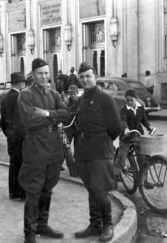 Soviet pilots in the USA. - The Great Patriotic War, The Second World War, The photo, , Longpost, Lend-Lease