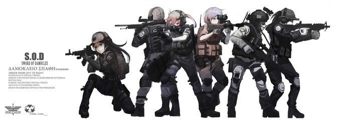 Anime military. - Аниме, Anime Art, Anime Military, Арт