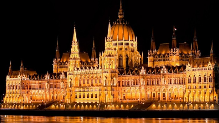 The seat of the Hungarian Parliament on the banks of the Danube in Budapest - Hungary, Parliament, Building, , Longpost