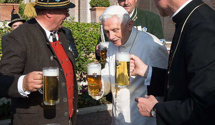 Treat the priest with beer! - Religion, Beer, , Pope, Priests, , Longpost