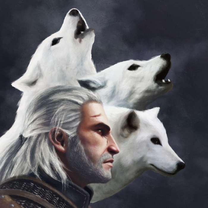 Геральт - Моё, Геральт из Ривии, Ведьмак 3: Дикая охота, Ведьмак, The Witcher 3:Wild Hunt, Арт