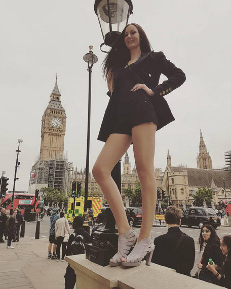 Russian basketball player has the longest legs in the world - Legs, Beautiful girl, Guinness Book of Records, Longpost, Ekaterina Lisina