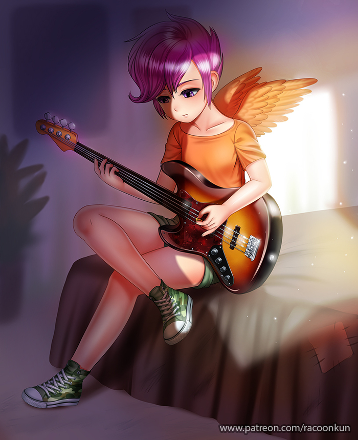 Scootaloo Guitar My Little Pony, Scootaloo, Racoonkun, , 