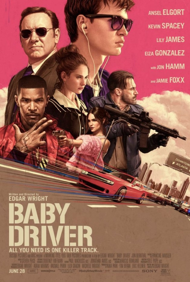 Car heroes in the movie Baby Driver. - My, Movies, , Subaru, Kevin Spacey, Action, Video, Longpost, Baby Drive movie