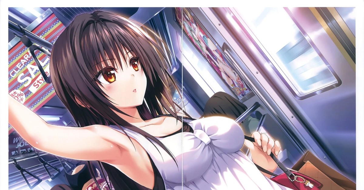 Anime girl hands up