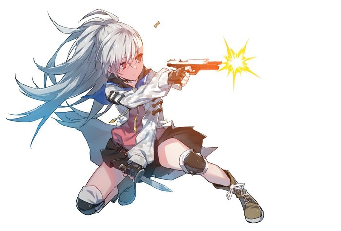 Anime Art - Anime art, Anime, Closers, Weapon, Pistols