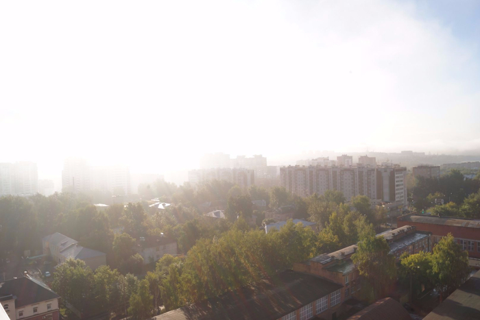 Morning fog - My, Morning, dawn, Fog, Autumn, Izhevsk, Hello reading tags, Photographer
