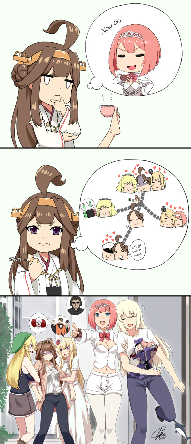 Popularity - Kantai collection, Bismarck, Kongou, Iowa, Warspite, ARK Royal, Not anime, Games