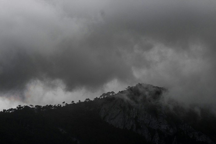 Fog in the mountains - My, The photo, Canon, The mountains, Nature, Yalta, Crimea, Russia, A selection