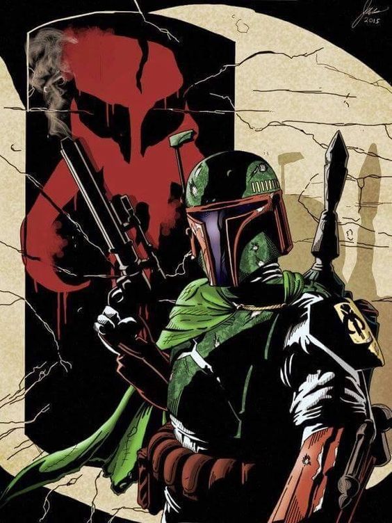 Irresistible and brutal Boba Fett - Star Wars, Boba95fet, Art, Longpost, Tag