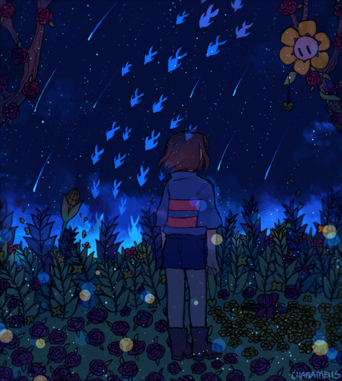 Stay Determined! Undertale, , Frisk, Flowey, Chara, Asriel, Asgore, Muffet, 