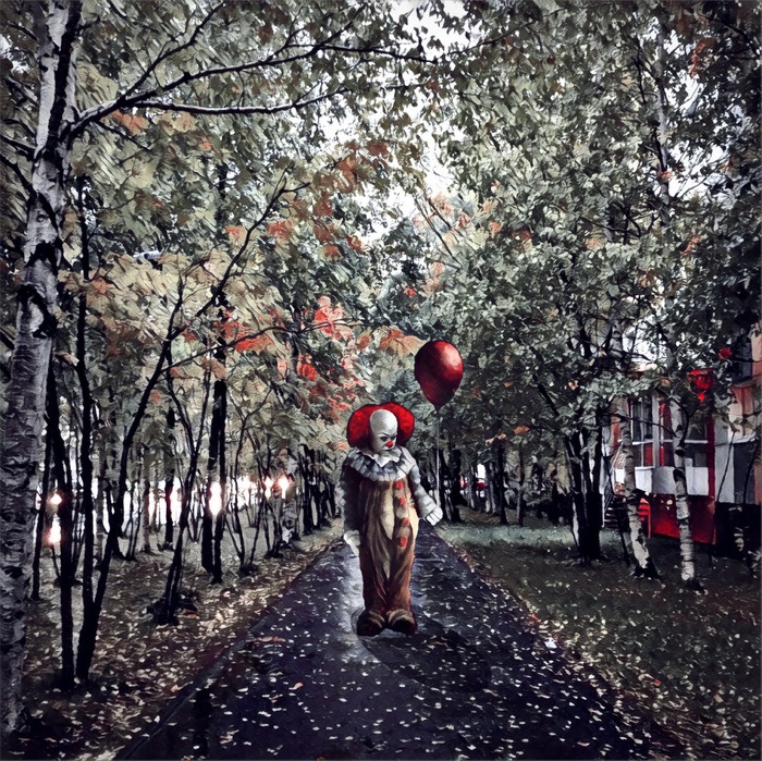 It is in Surgut. - My, IT, Clown, Surgut, Horror, Fear, Autumn, Movies, Stephen King