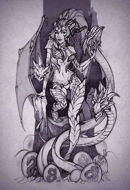 Zyra. League of Legends - My, League of legends, Zyra, The Dragon, , LOL, MOBA