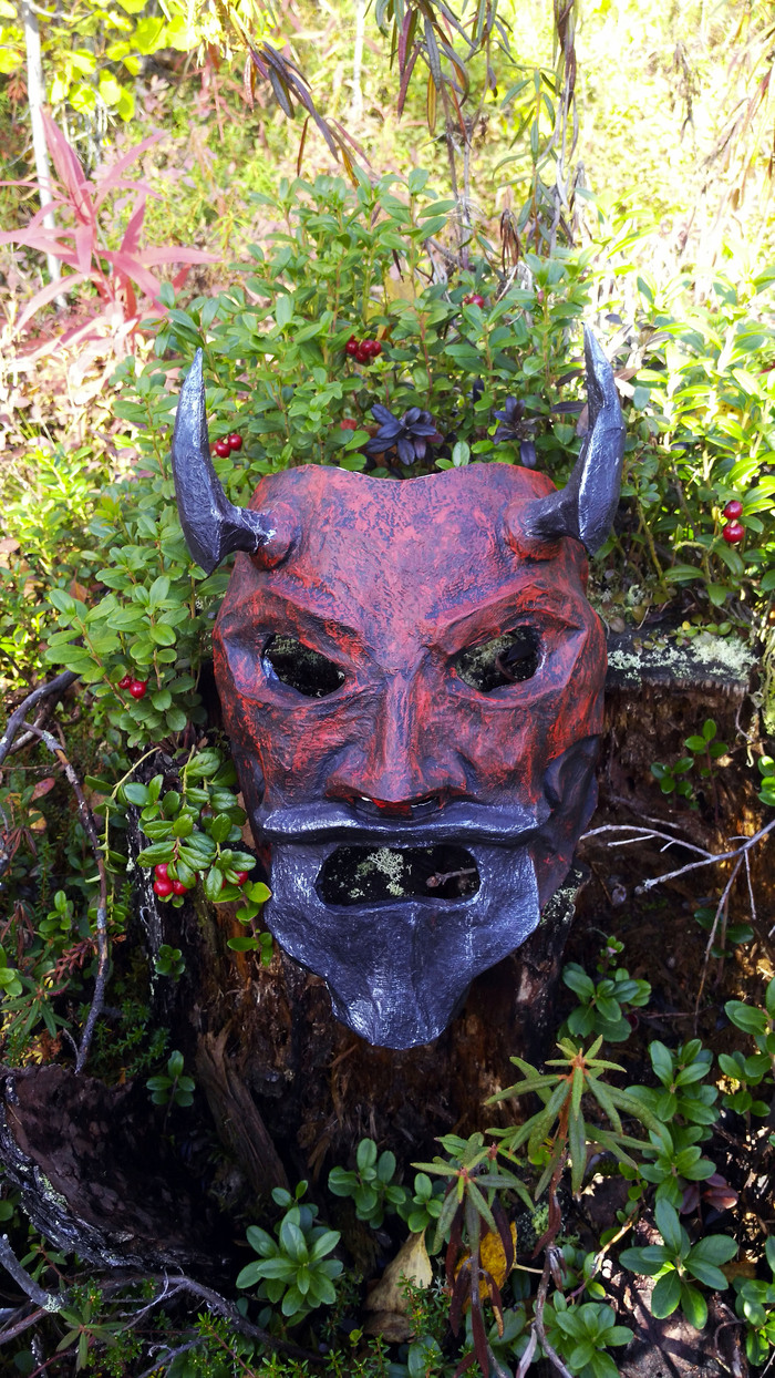 Uncle Oni mask Papercraft, , , 