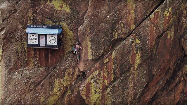 Hanging store for climbers in El Dorado Canyon - Rock climbing, Rock climber, Canyon, Score, America, USA, Work, Equipment, Longpost, Rock climbers