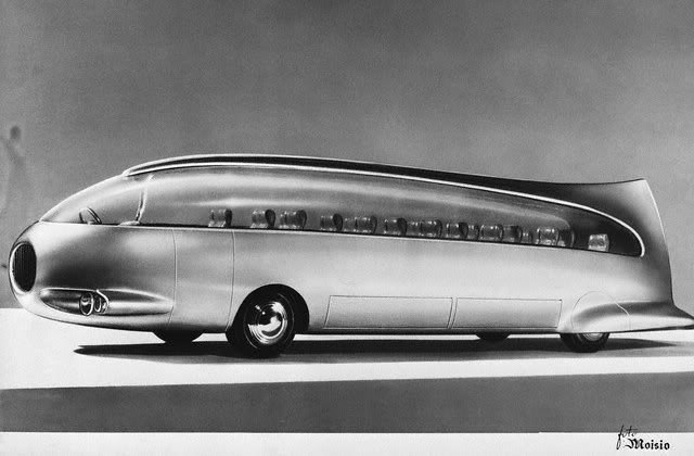 Gas turbine bus Golden Dolphin, Italy, 1956. - Bus, Dolphin