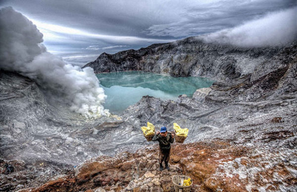 Lifeless places on Earth - The dead, Place, , Beautiful view, Longpost, Ijen Volcano