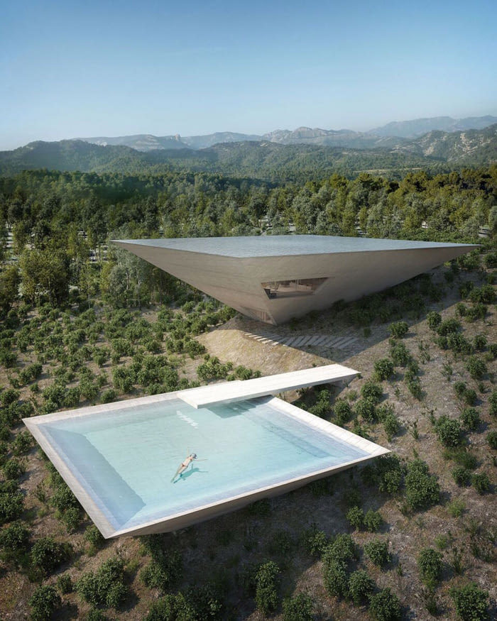 Inverted Pyramid House in Spain [Fake] - Convenience, Concept, Architecture, Fake