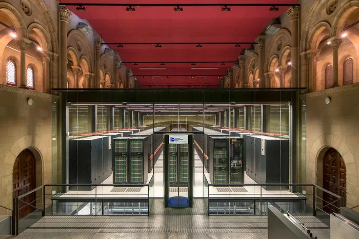 - MareNostrum, a supercomputer in the church - Barcelona city, Supercomputers, Linux, Architecture, Church, sights, 